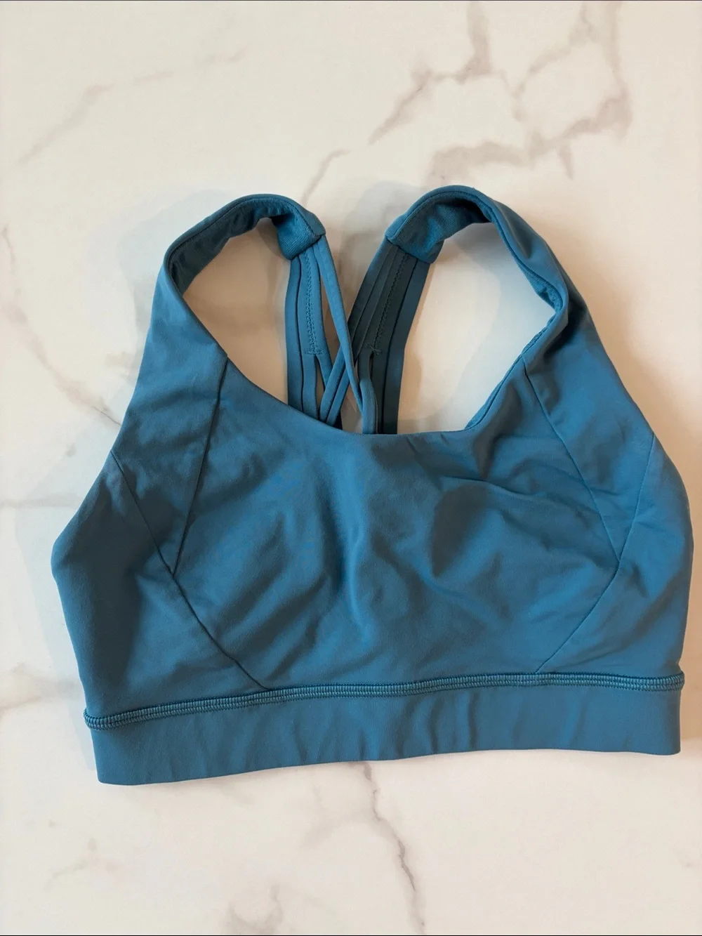 lululemon athletica Teal Strappy Back Sports Bra